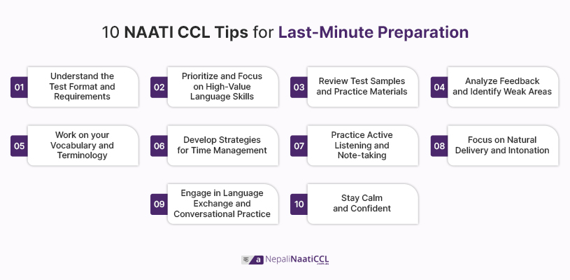 10 NAATI CCL Tips for Last-Minute Preparation